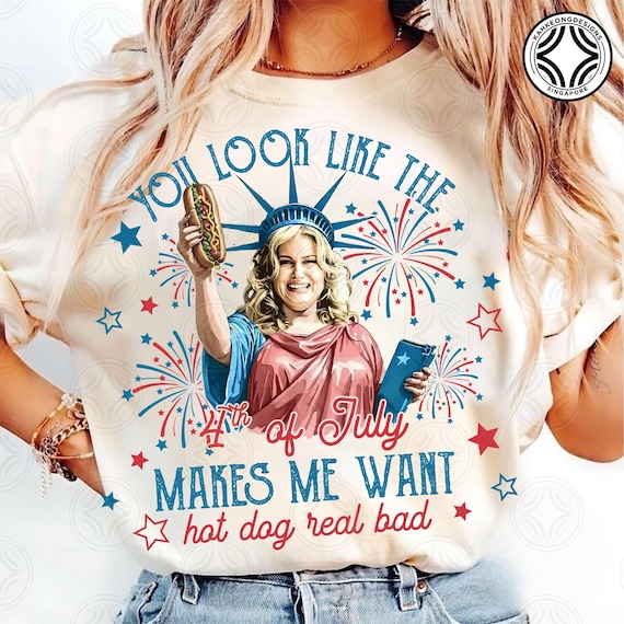 You Look Like The 4th Of July Png, America Needs Jesus Png, Funny Christian 4th July Png, Makes Me Want A Hot Dog Real Bad, Instant Download
