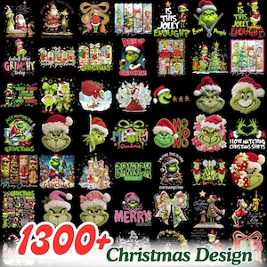 1300 Christmas PNG Bundle, Christmas Mean Guy Png, Pink Christmas Png, Bougie Ouside Design, Christmas Character Png