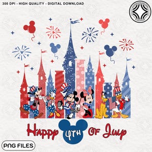 Mouse 4th Of July PNG, Cartoon 4th July Png, Fourth Of July, Independence Day, 4th of July Coquette Png, Mouse Coquette bow 4th Of July Png