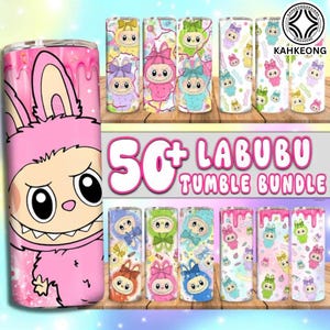 Plus de 50 poupées, dessin animé, paquet d'emballages pour verres minces de 20 oz, png, emballages de gobelets en dessin animé de 20 oz, cadeau parfait pour les enfants png, dessin animé rose tendance