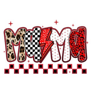 Mama Leopard Print PNG Design, Trendy Mama Varsity Png, Retro Mama Png, Checker Mama Png, Edgy Mama Png, Mama Sublimation Designs