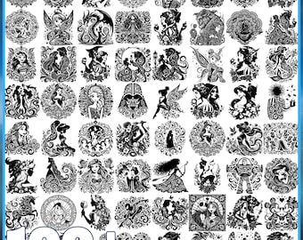 100+ Cartoon Movie Svg Bundle, Enchanted Rose Svg, Mermaid Princess Movie Svg, Superhero Svg, Horror Movie Killer Svg