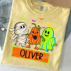 Personalized Neon Kid Name Halloween Png, Cute Halloween Png for Kids, Halloween Png, Boys Girl Halloween Png, Kids Name Png, Digital Design