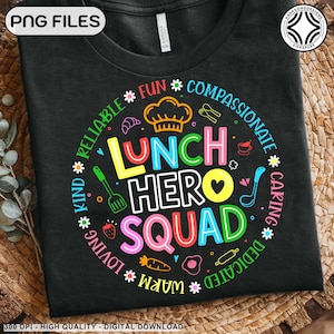School Lunch Hero Squad Funny Cafeteria Workers Digital PNG, Lunch Hero Squad Png, Lunch Team Png, Funny Workers PNG, School Lunch Png