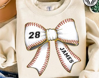 Lazo de béisbol personalizado Png, camiseta de mamá de béisbol con nombre de niño y número de camiseta Png, coqueta de béisbol, mamá de béisbol Png, día del juego de béisbol