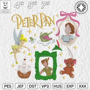 Magic Kid Embroidery Design, Fairy Land Cartoon Embroidery Design, Mirror Coquette Bow Embroidery Design, Instant Download