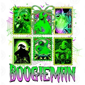 Halloween Villain Stamp Png, Green Character Halloween Png, Spooky Season Png, Trick Or Treat Png, Coquette Halloween Stamps Png Sublimation