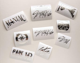 Stray Kids Holographic Stickers  | Kpop Waterproof Stickers for Laptops, Water Bottles, Journals, Phone Cases