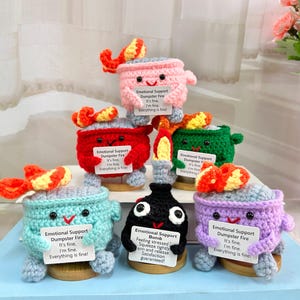Emotional Support Dumpster Fire,Crochet bomb,Stress relieving crochet toy,Humorous gift-I&#39;m fine,Everything is fine,Gifts for colleagues