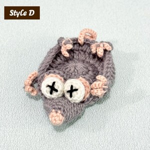 Adorable Crochet Critter Coaster, Handmade Coaster, Cute Drink Mat, Housewarming Gift, Office Desk Decor, Fox Frog Hippo Turtle Coaster Style D