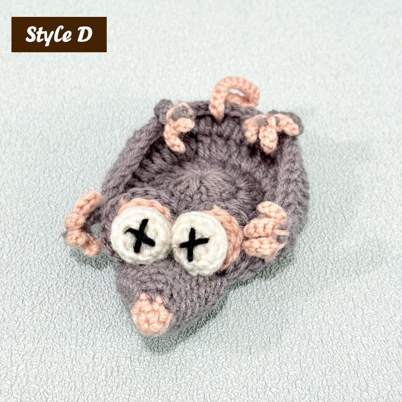 Adorable Crochet Critter Coaster, Handmade Coaster, Cute Drink Mat, Housewarming Gift, Office Desk Decor, Fox Frog Hippo Turtle Coaster Style D