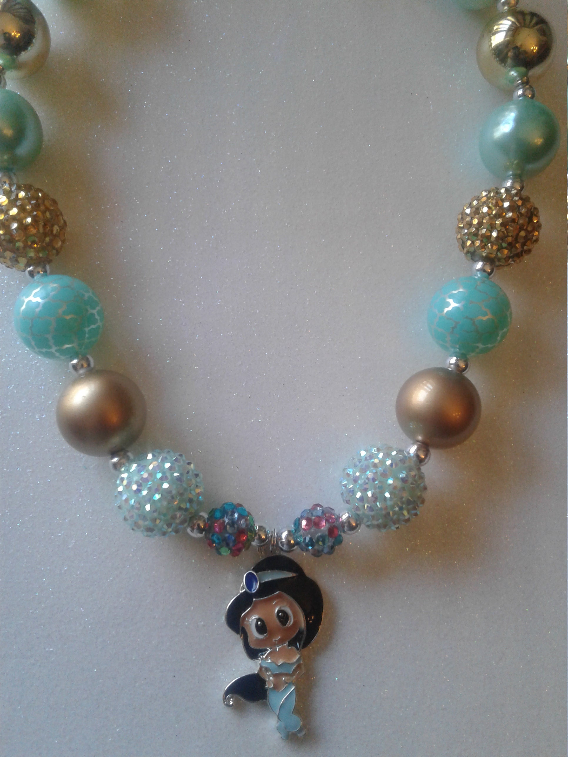 Princess Jasmine necklace Disney inspired Aladdin inspired | Etsy