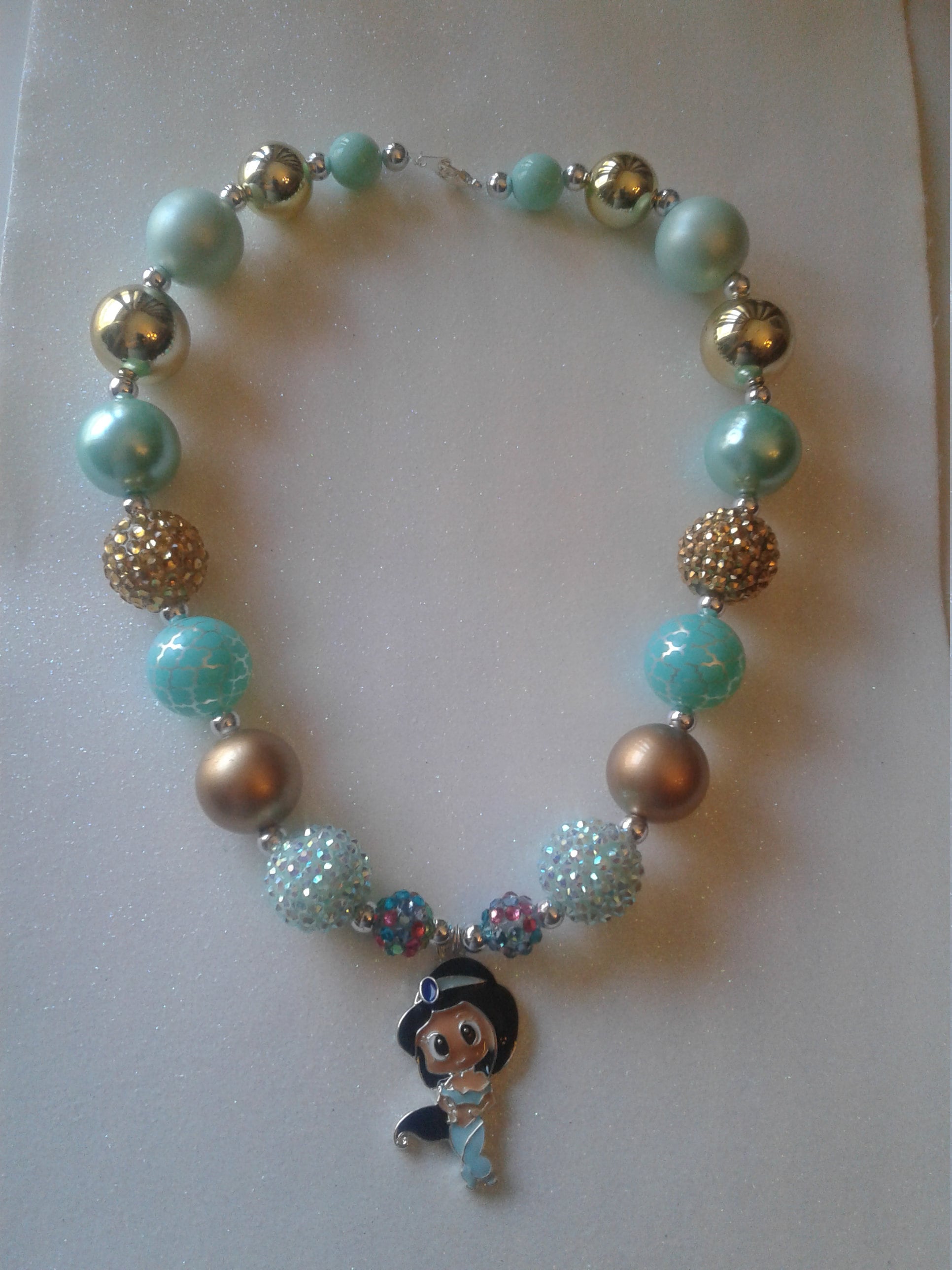 Princess Jasmine necklace Disney inspired Aladdin inspired Etsy