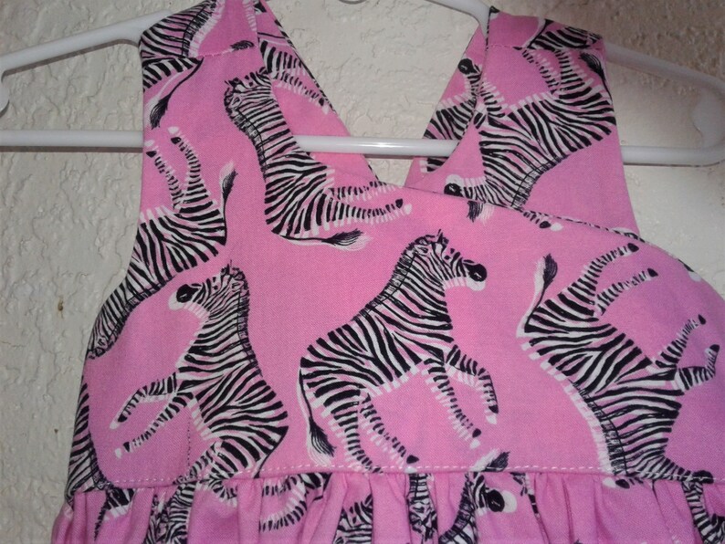 Zebra Print Dress Animal Print Free Shipping Pink Zebra Toddler dress
