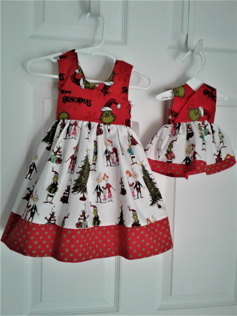 doll and me christmas dress