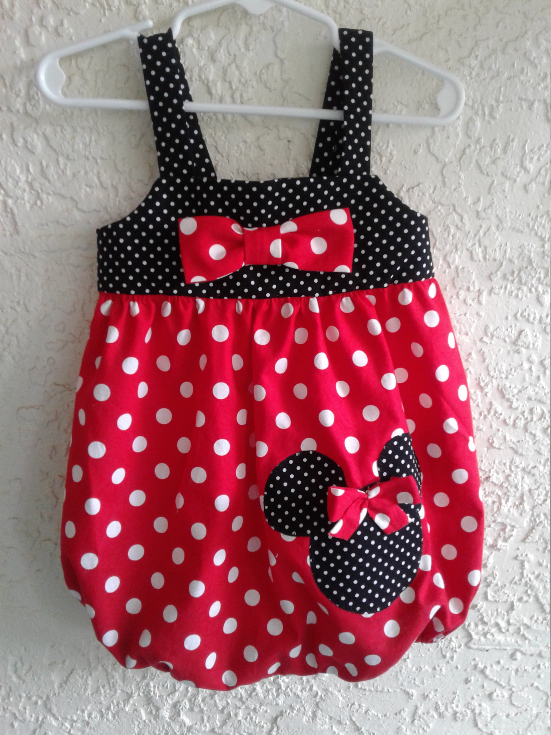 Disney inspired Minnie Romper First Disney Vacation First | Etsy