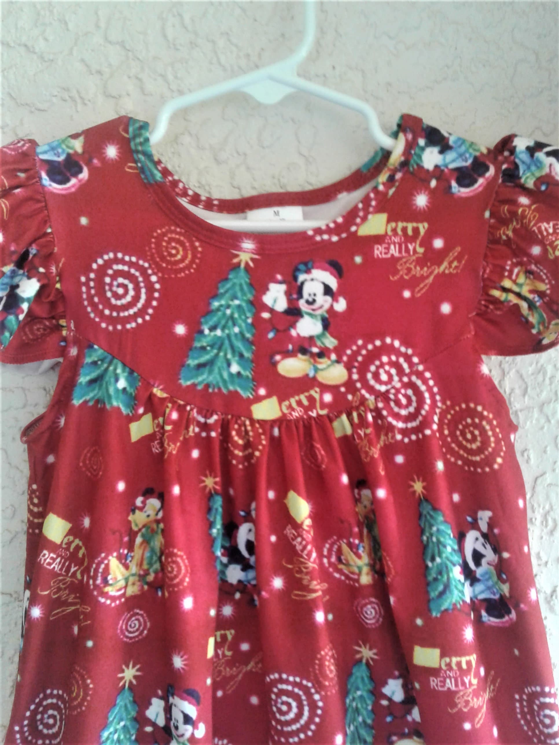 Disney Merry Christmas Dress, Micky Christmas Dress