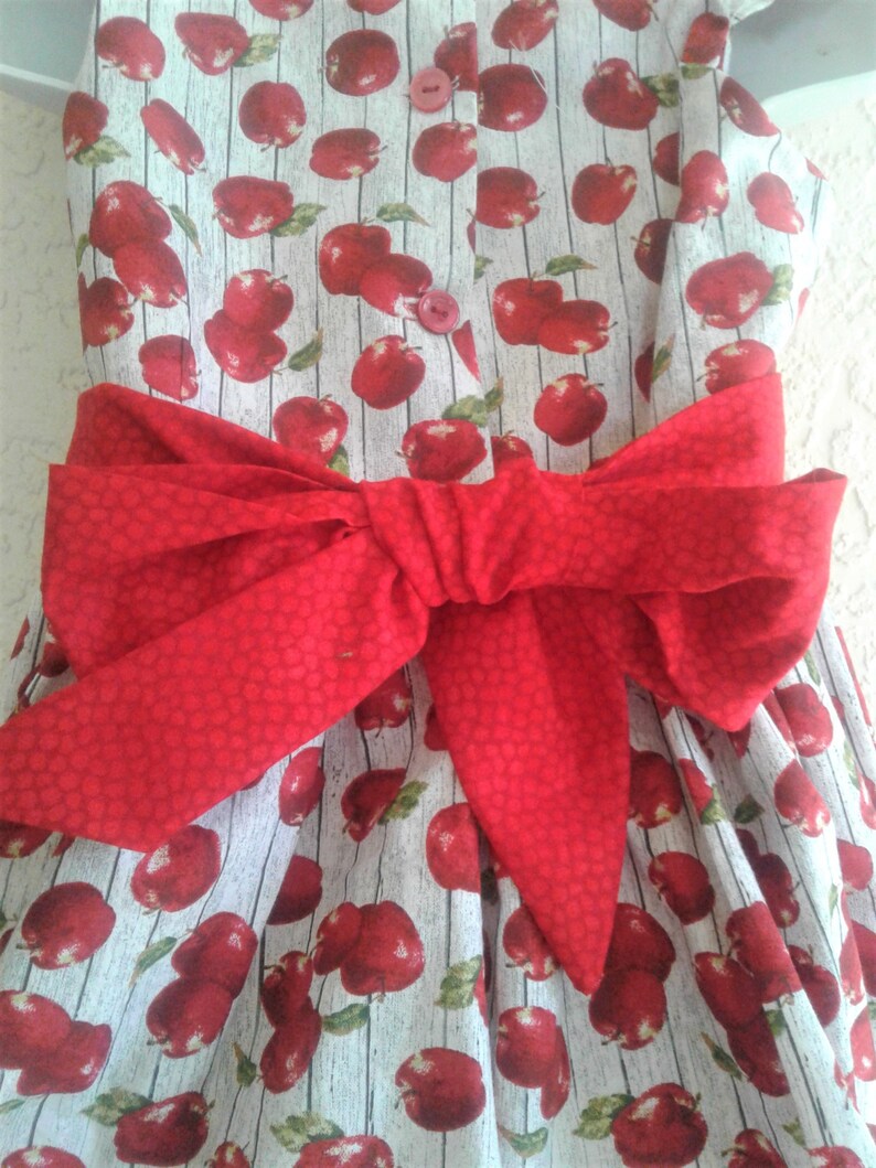 Back to School dress Girls Apple Dress Fall Dress