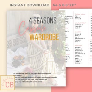 4-Season Capsule Wardrobe Planner, Minimalist Fashion Guide (Digital Download) image 6