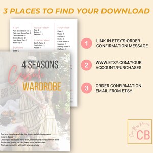 4-Season Capsule Wardrobe Planner, Minimalist Fashion Guide (Digital Download) image 7