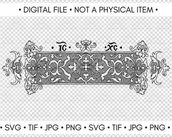 Orthodox Clip Art – Slavic Manuscript Ornament – Digital Download