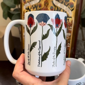 Orthodox Art Mug | Theotokos Joy of All Who Sorrow | Orthodox Gift | Orthodox Iconography | Orthodox Hymnography | Orthodox Christian Gift