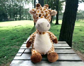 Personalized Baby Gift, Birth Announcement, Plush Soft Toy, Keepsake, Stuffed Animal, Giraffe