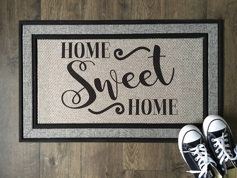 Mat Custom Doormat Home Sweet Home Wedding Gift Etsy