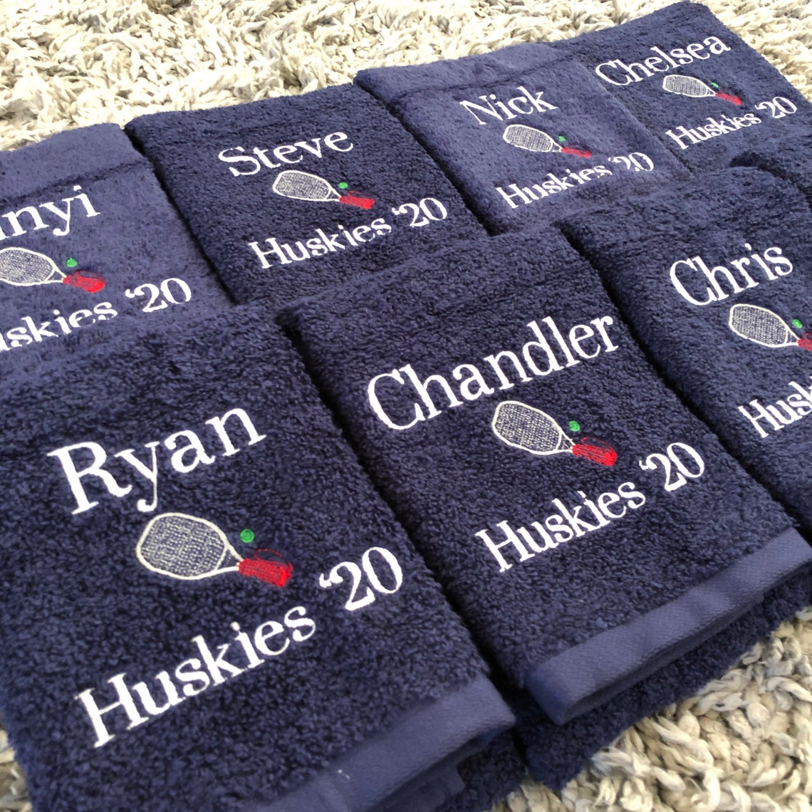 Sweat Towel Personalized Embroidered Towel School Sports Etsy