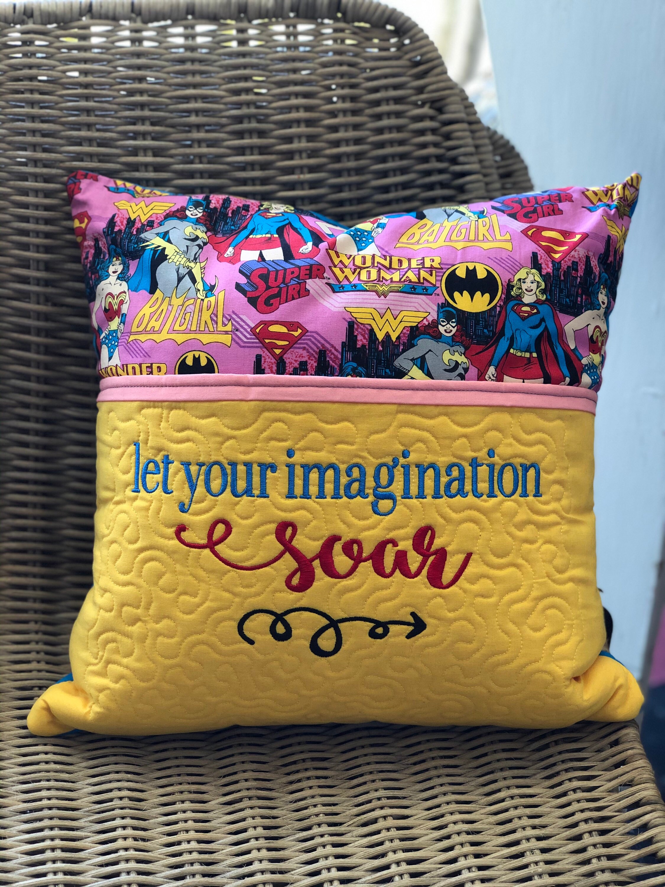 Almohada de lectura almohada de libro Cusion deja volar tu Etsy España