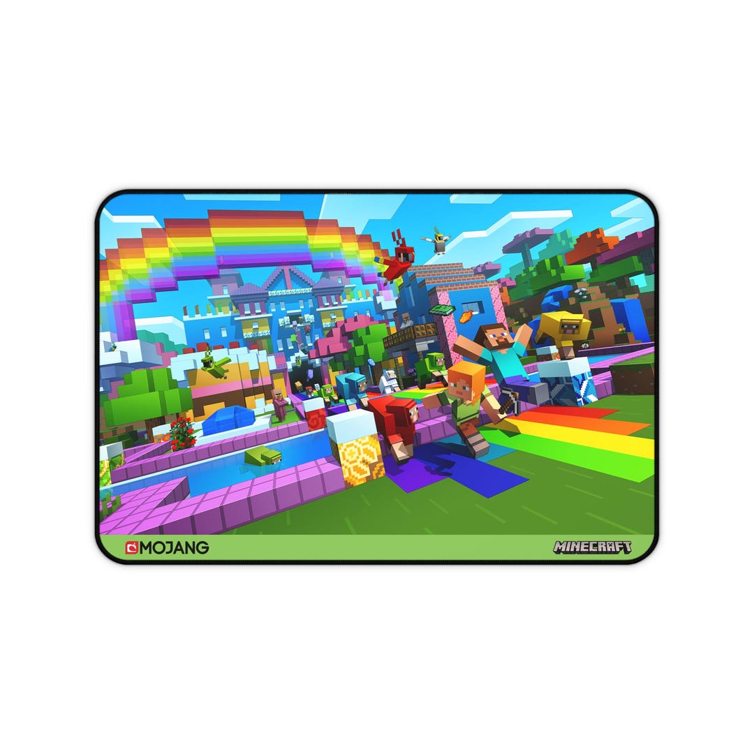 Minecraft Desk Mat Large Gaming Mouse Pad With Overworld Design for ...