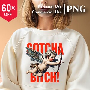 Cupid Valentines PNG Heart Love Coquette Design For Valentine&#39;s Sublimation Heart PNG Valentine Trendy Valentine&#39;s Shirt For Her Cupid PNG