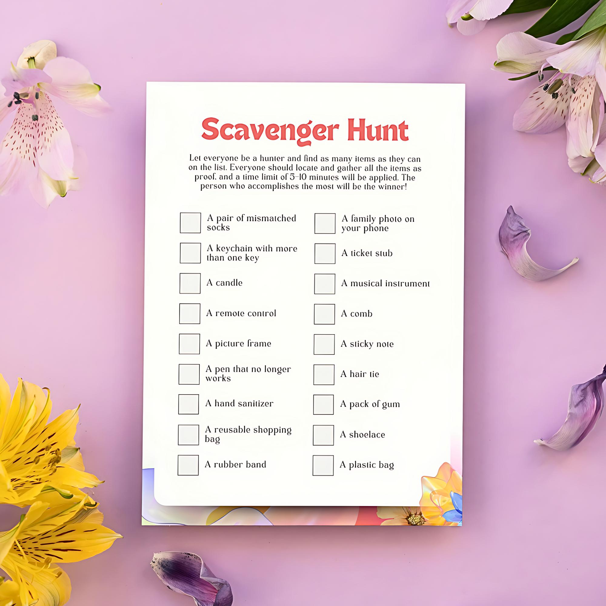 Printable Icebreaker Game Printable Birthday Party Games for Kids Party