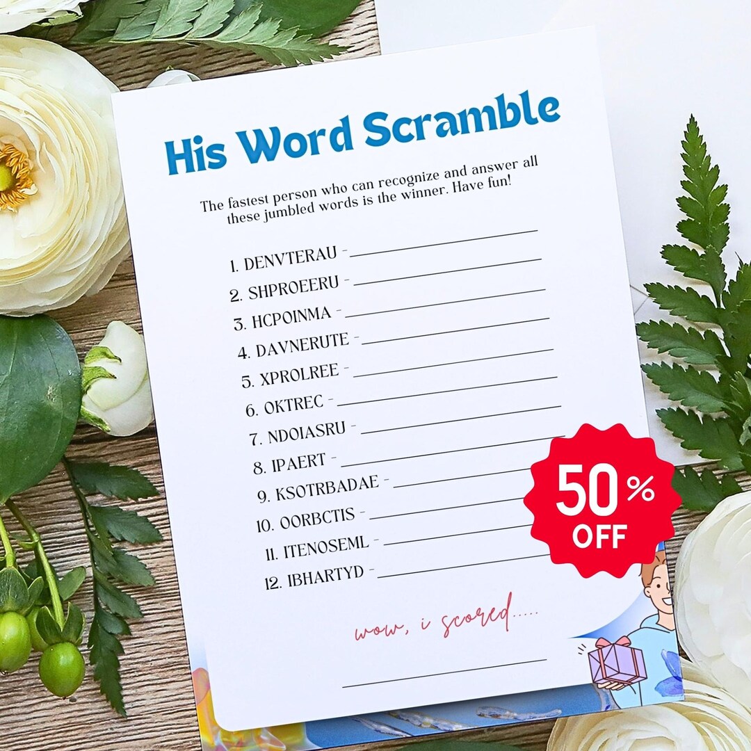 Printable Icebreaker Game for Adult Printable Game for Him Teen ...