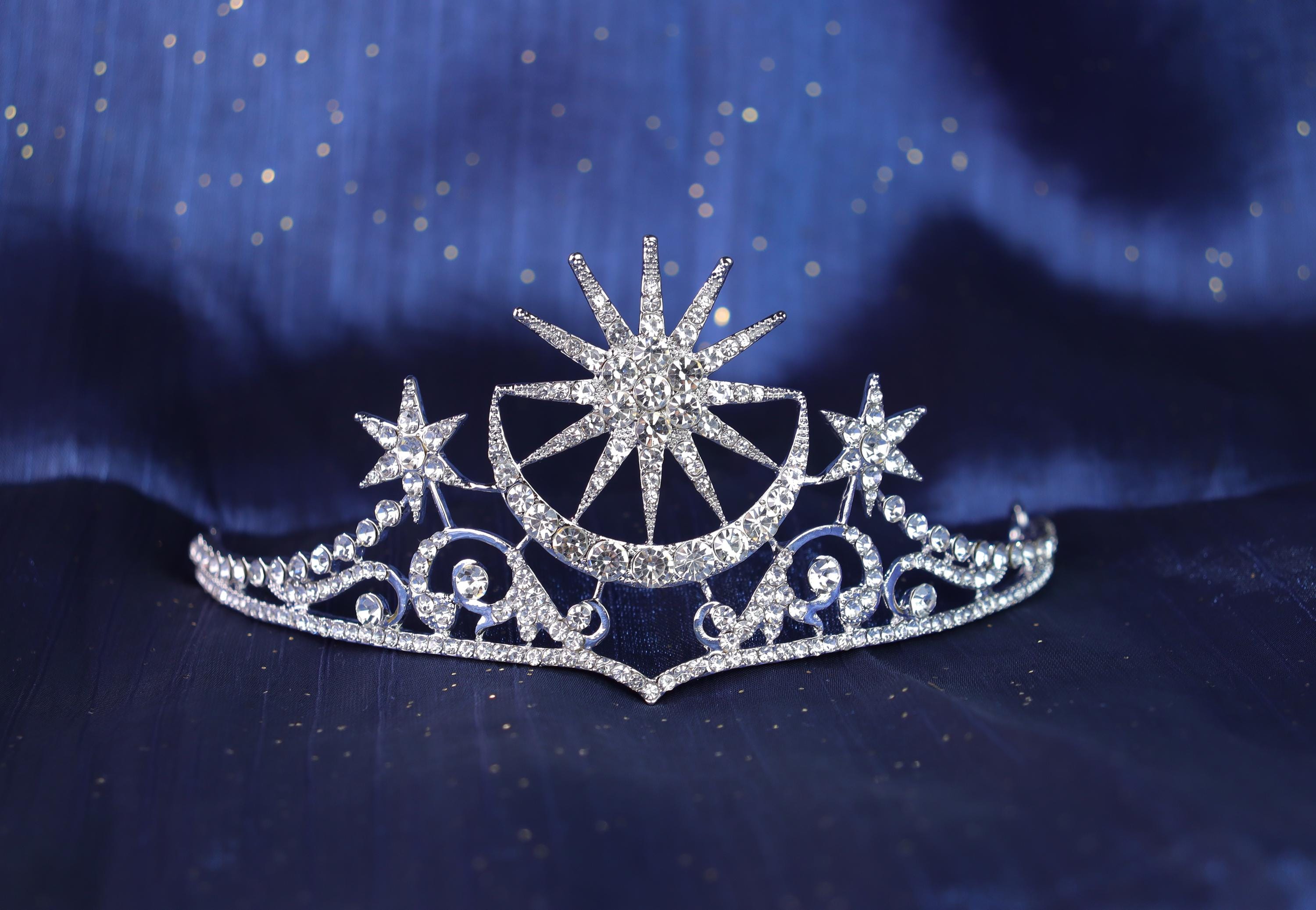 Elegant Silver Star Tiara Nashville Silver Star Tiara - Queen Bee Crown Company main image 2