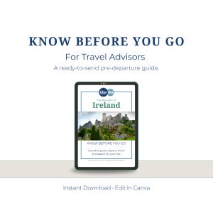 Irland Wissenswertes vor der Reise Anleitung für Reisebüros: Anpassbare Canva Vorlage