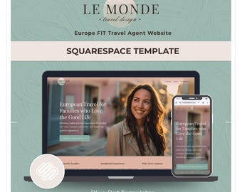 Website Template | Europe Travel Advisor | Squarespace 7.1