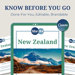 New Zealand Travel Agent Client Guide: Know Before You Go, Brand it in Canva