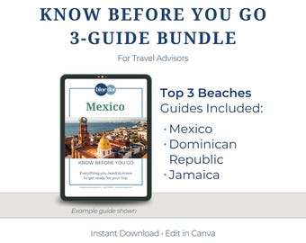 Guía de las 3 mejores playas que debes conocer antes de ir (PACK), recurso profesional para agentes de viajes