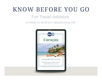 Curacao Know Before You Go Guide for Agents: Brandable Canva Template