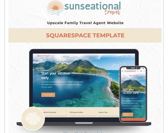 Website Template | Caribbean Specialist Travel Agent | Squarespace 7.1