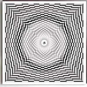 Gradient Square Mandala – Sacred Geometry Energy Art – Harmonizing Visual Tool for Inner Balance, Healing Flow & Inner Peace