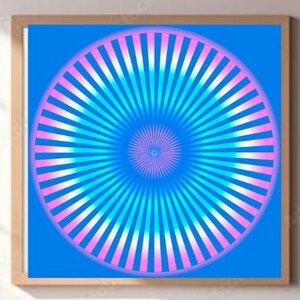 Celestine Rays Mandala – Light Activation Art – Sacred Geometry Wall Print for Pranic Healing, Energy Work & Spiritual Meditation Decor