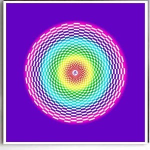 Rainbow Circle Mandala – Sacred Geometry Wall Art – Vibrational Energy Print for Yoga, Healing Room, Chakra Activation & Pranic Meditation