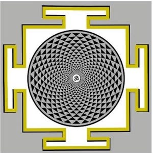 Golden Yantra Torus Vortex Mandala – Pranic Energy Generator – Sacred Geometry Art for Inner Alignment
