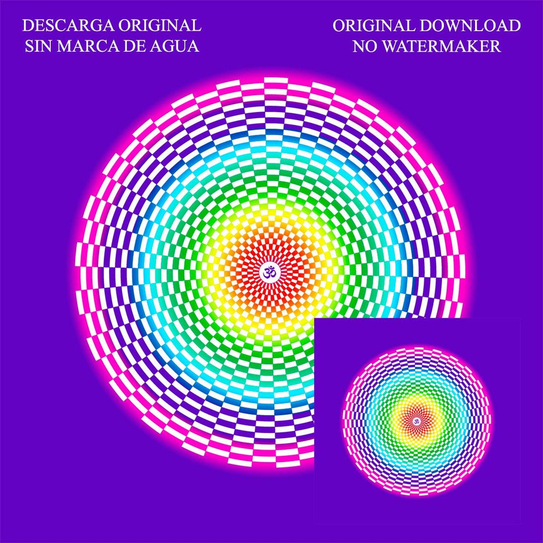 Mandala - Pranic Generator - Rainbow Circle - Sacred Geometry / Prana ...