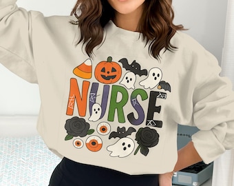 Halloween Nurse Png, Spooky Nurse Clipart, Nurse Halloween Png, Nurse Sublimation, Candy Corn Png, Pumpkin Png, Digital Download