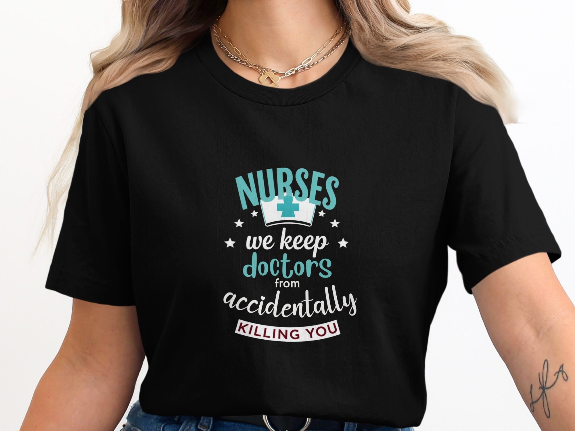 T-shirt Vintage 1987 Borgess Nurses Care - Hôpital Kalamazoo - Taille S