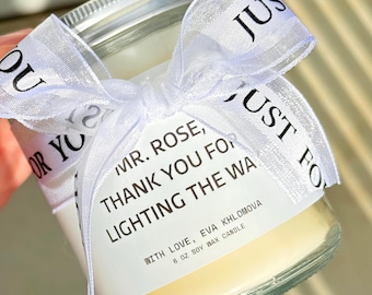 Smells like Custom Candle, Scented Candle, Gift For Her Him, Mother's Father's Day Gift, Teacher Thank You Gift, Bridesmaid, Birthday
