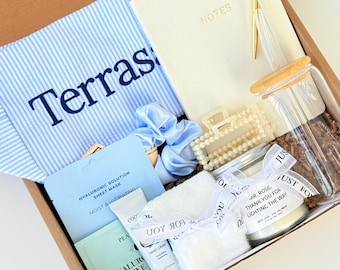Hug In A Box, Thinking Of You Box, Encouragement Gift, Hygge Gift Box, Cozy Care Package for Her, Self Care Basket, Mother's Day Gift